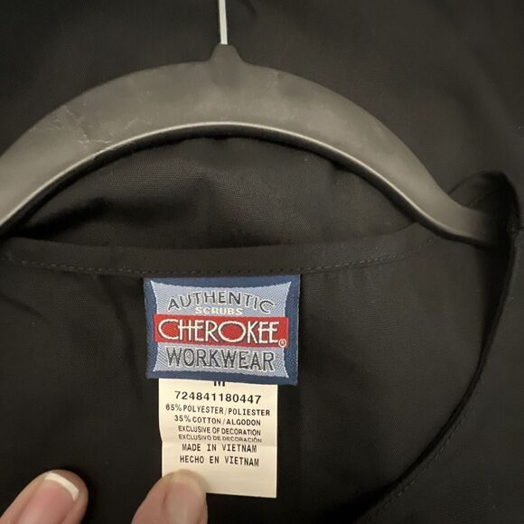 Cherokee Workwear Women's Snap Front Warm-Up Scrub Jacket - 4350 - Picture 6 of 6